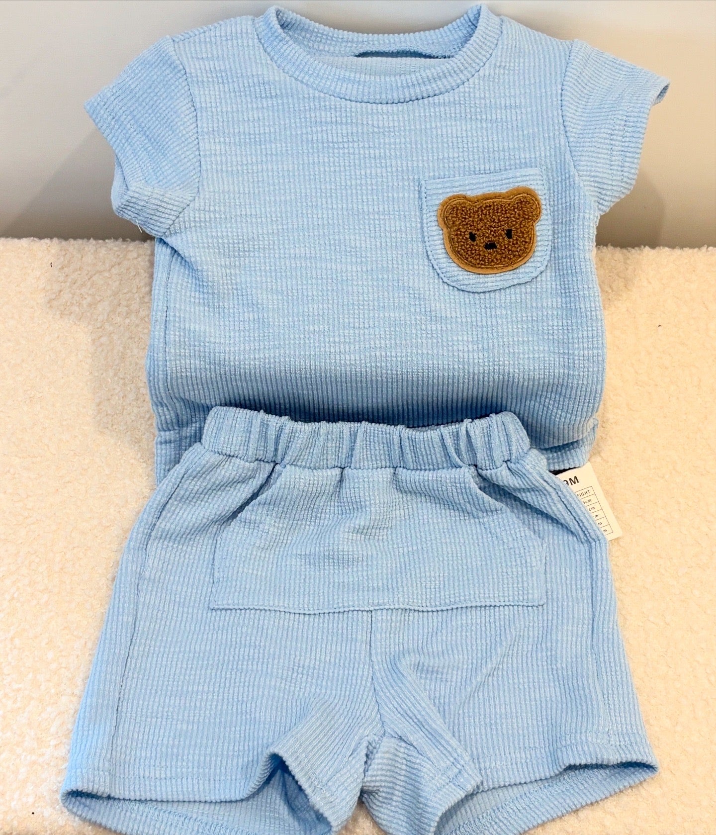 Coordinato teddy bear blue